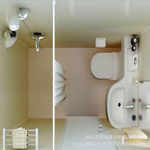 酒店宾馆整体卫生间一体式集成淋浴房铝蜂窝板材质 简约厂家定制